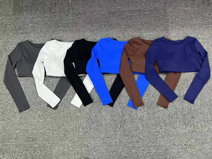 REYA | Cropped Longsleeve Top met Push-up Effect