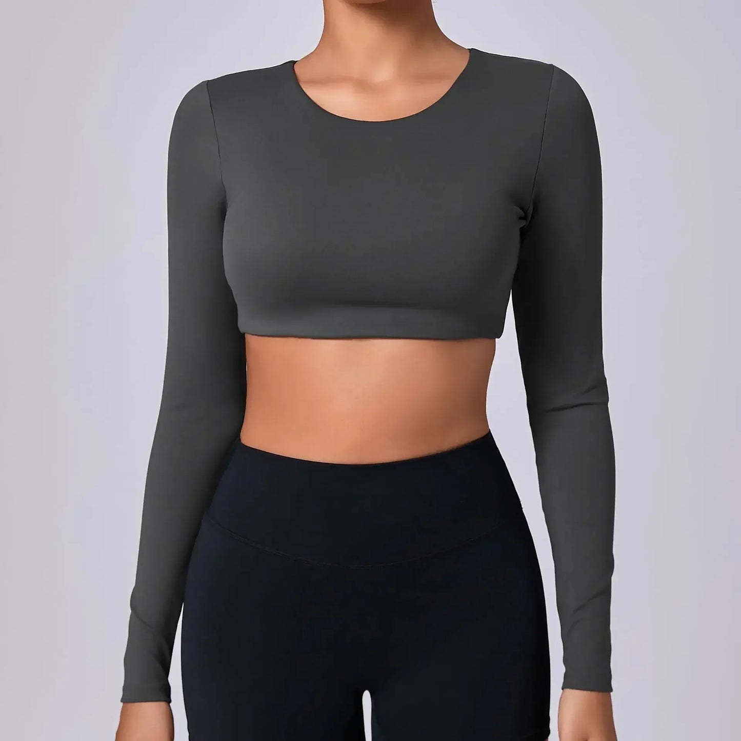 REYA | Cropped Longsleeve Top met Push-up Effect