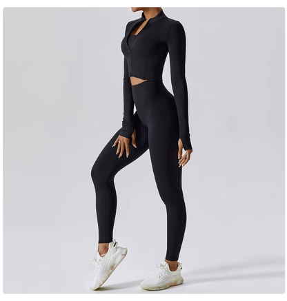 NYRA | Naadloze Sportset met Sculptende Pasvorm en Ademend Comfort