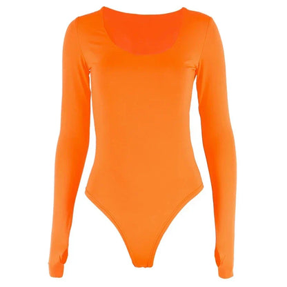 SARAN | Neon Oranje Bodysuit