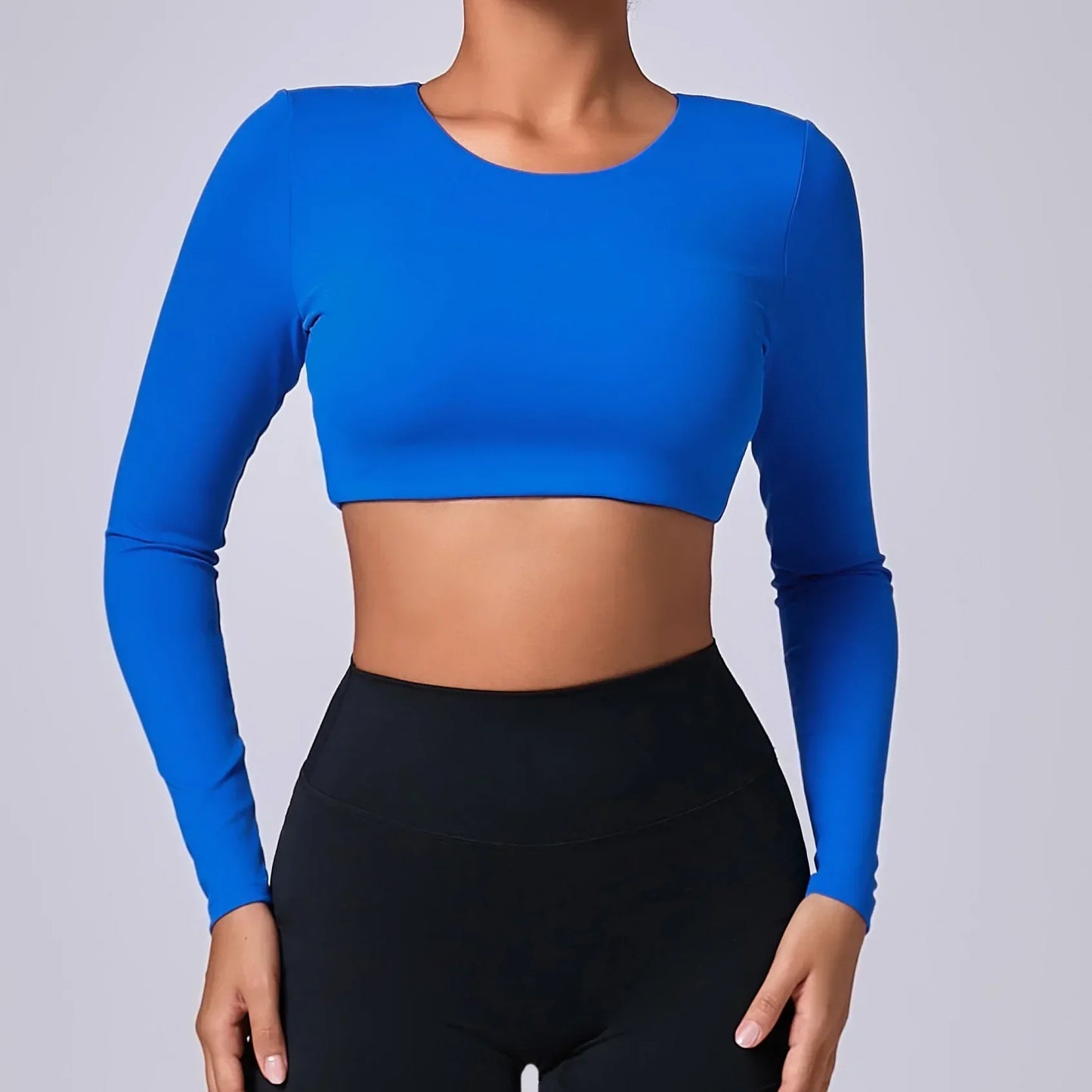REYA | Cropped Longsleeve Top met Push-up Effect