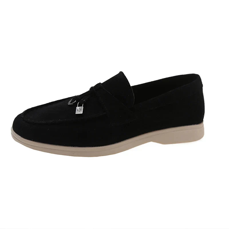 AYLIN | Elegante suède instappers met comfortabele zool