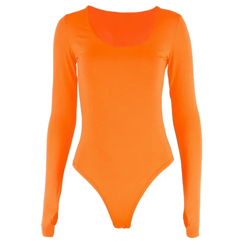 SARAN | Neon Oranje Bodysuit 0