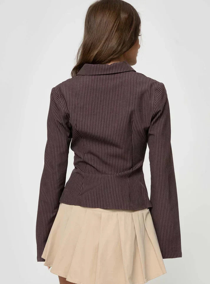 SERAPHINA | Getailleerde Blouse met Flared Mouwen 1
