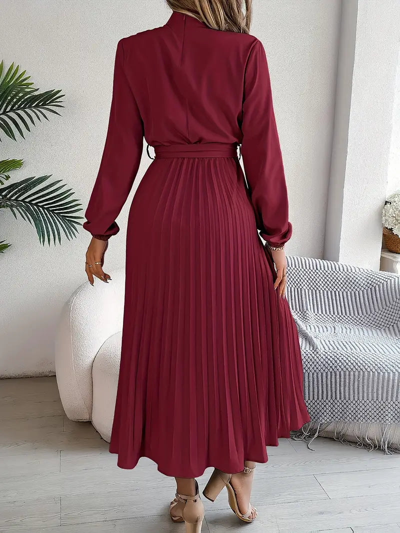 SERENA – Minimalistische Midi Jurk met Ceintuur 5