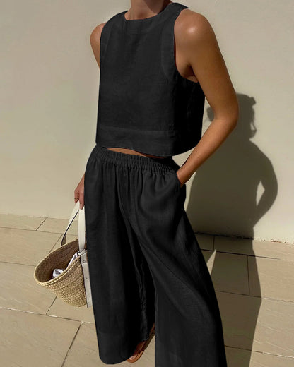 Léna | Mouwloze Zomerset met Top en Shorts