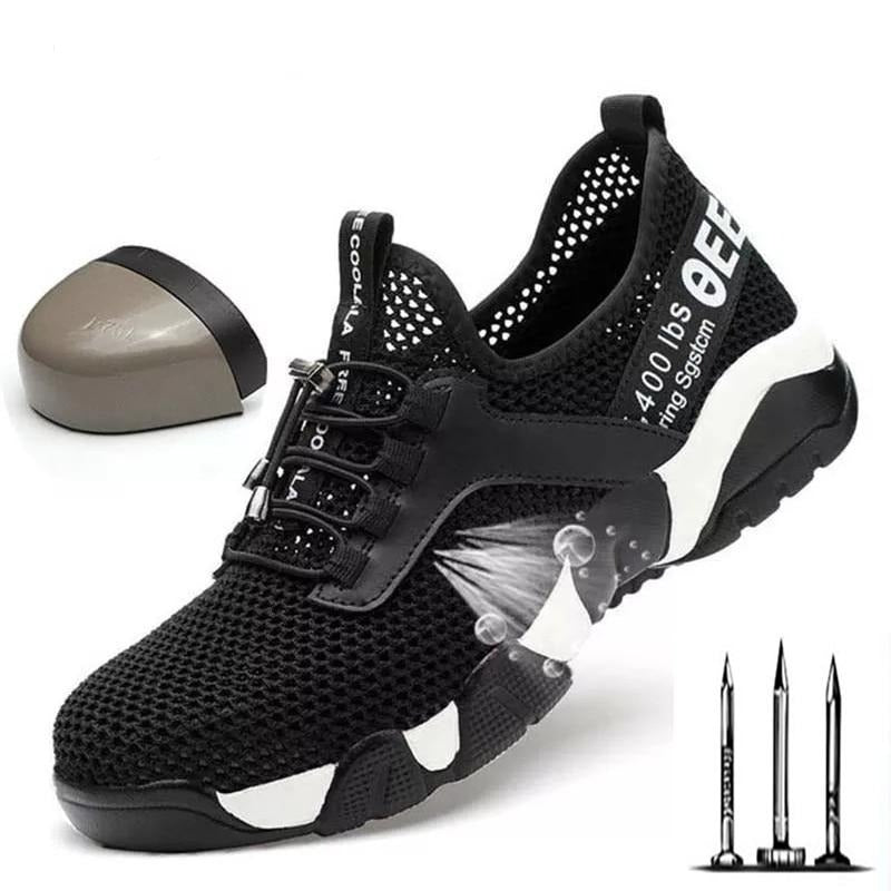 Saffier Heren Werkschoenen S3 | Stalen Neus, Ademend, Anti-Slip