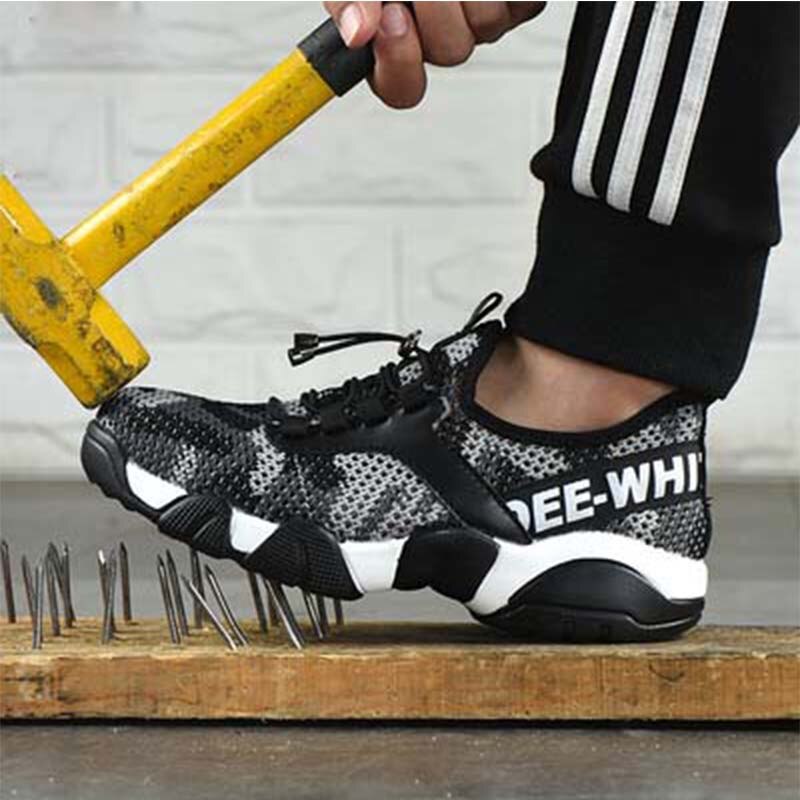 Saffier Heren Werkschoenen S3 | Stalen Neus, Ademend, Anti-Slip