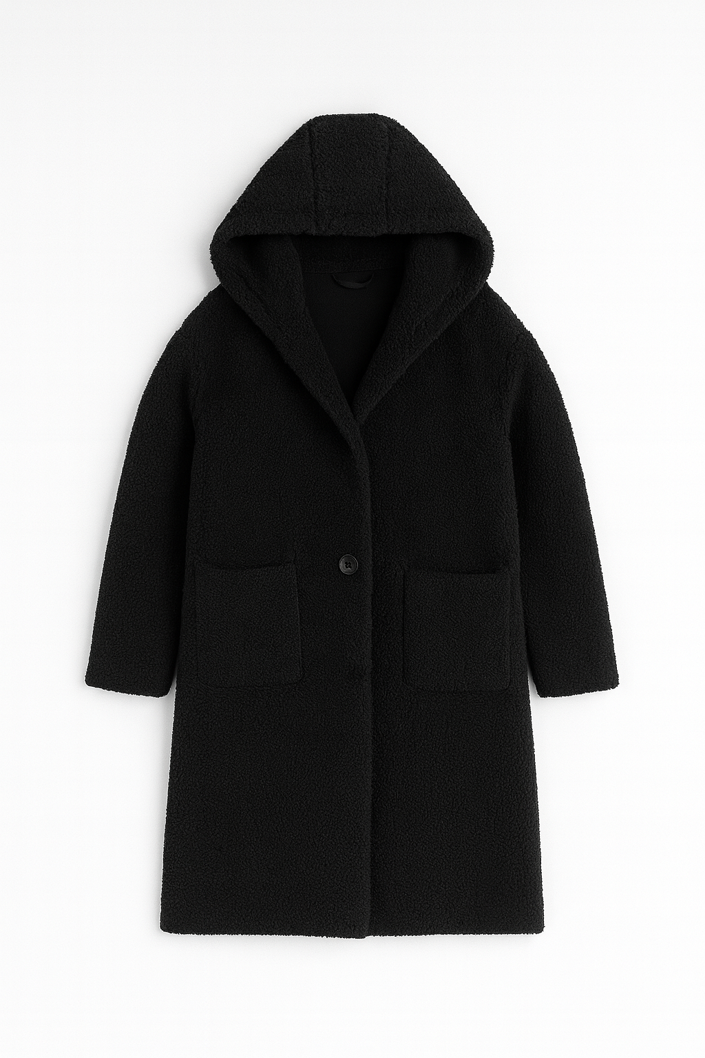 Sari Dames Trenchcoat | Luxe Teddy Stof, Met Capuchon