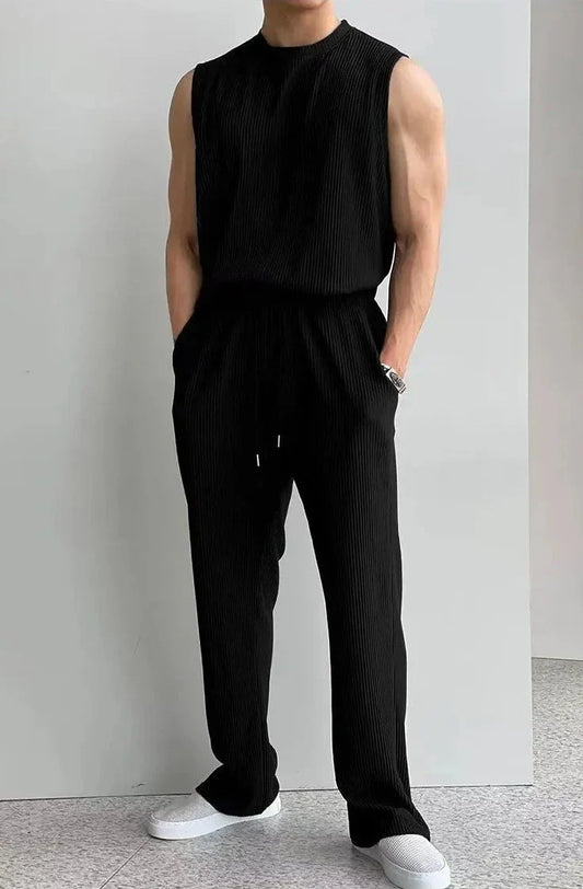 KIAN | Zomerset met Mouwloze Top en Losvallende Broek