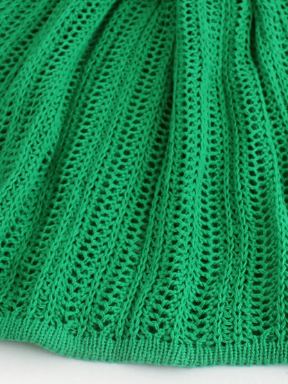 Soreya Knit – Ethereal Gebreide Zomerjurk met V-hals