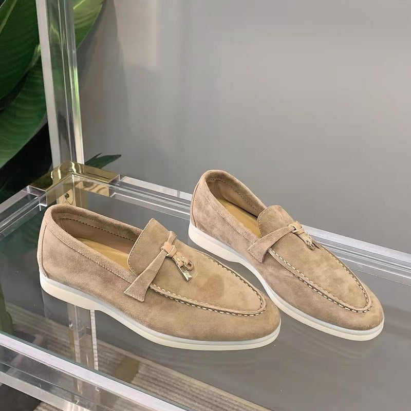 ALBA | Luxe suède loafers voor dames