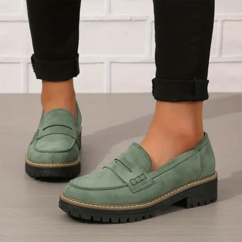 Sienna Zwarte Loafers Dames | Comfortabele Plateauzool, Antislip 3
