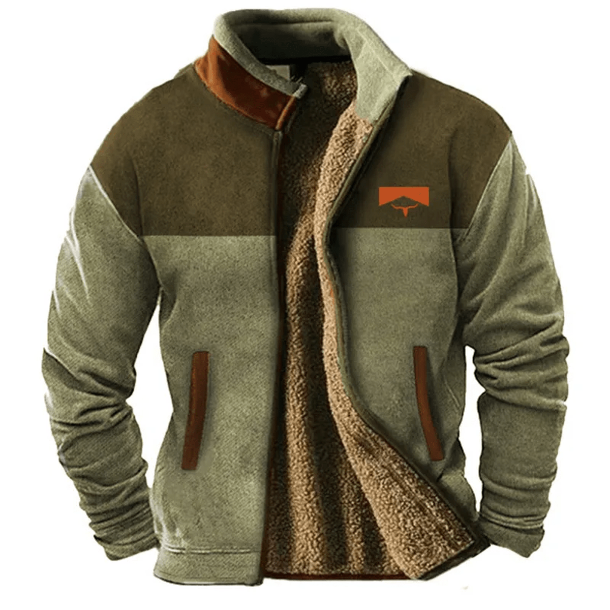 Sima Heren Zipjack | Zachte Polyester, Relaxed Fit 0