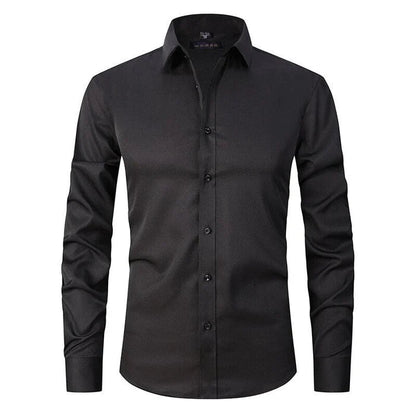 Sleek Heren Overhemd | Ademend Slim Fit, Kreukbestendig 0