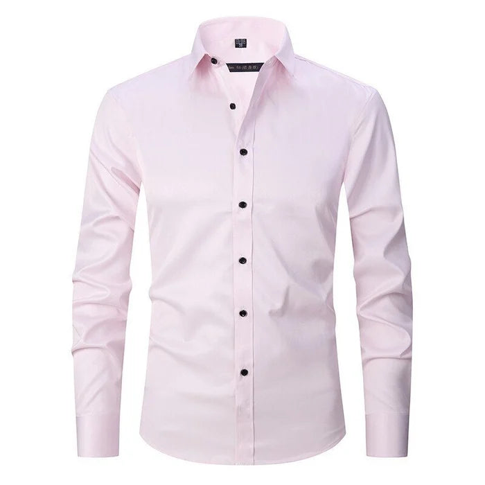 Sleek Heren Overhemd | Ademend Slim Fit, Kreukbestendig 13