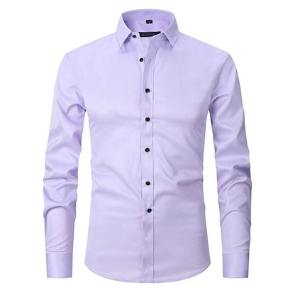 Sleek Heren Overhemd | Ademend Slim Fit, Kreukbestendig 8