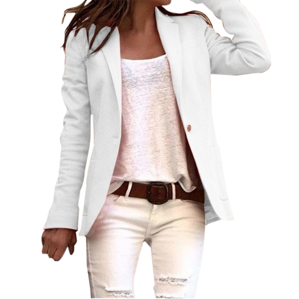 Smalle Blazer Met Lange Mouwen Voor Dames | Werk 0