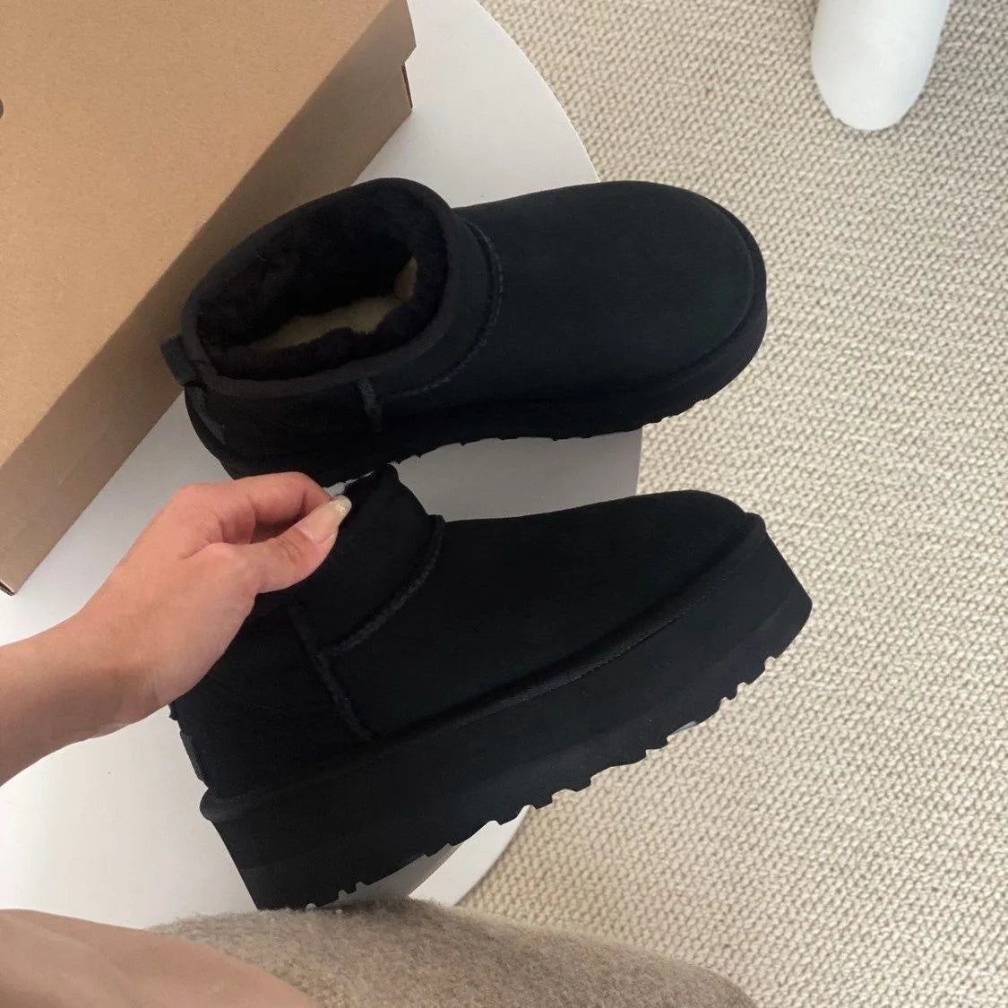 Sneeuw Vrouwen Snowboots | Echte Schapenvacht, Comfortabel en Trendy 4