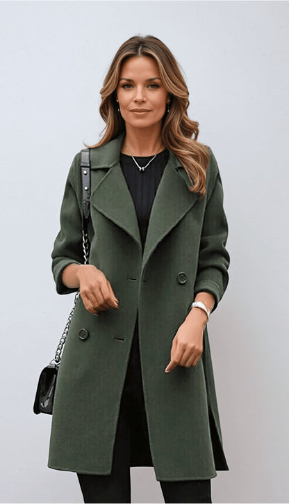 Sofie Dames Trenchcoat | Tijdloos Design, Getailleerd, Zwart
