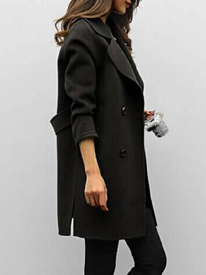 Sofie Dames Trenchcoat | Tijdloos Design, Getailleerd, Zwart
