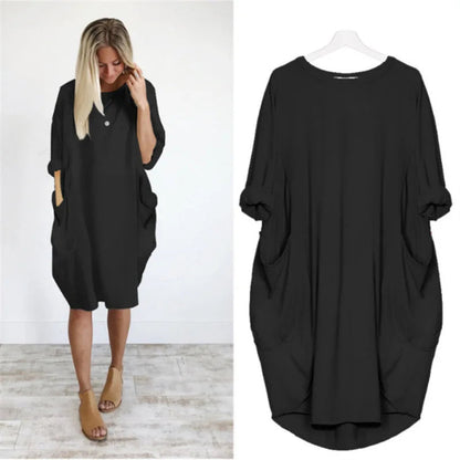 Solena | Luchtige Oversized Jurk met Zakdetails 5