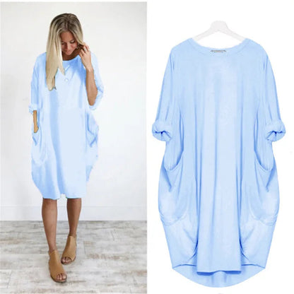 Solena | Luchtige Oversized Jurk met Zakdetails 7