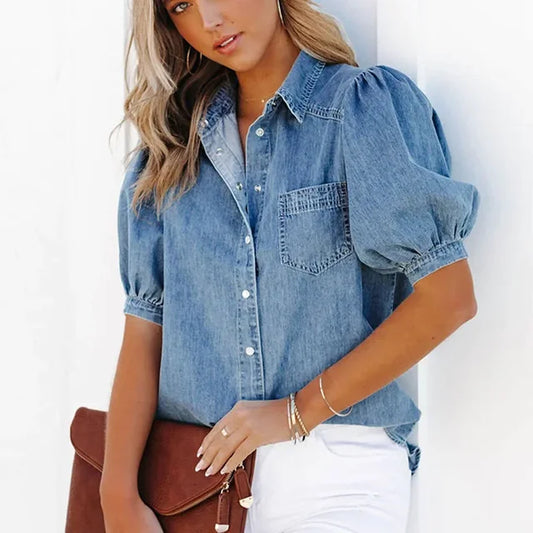 MIRAE | Tijdloos Denim Overhemd voor Dames