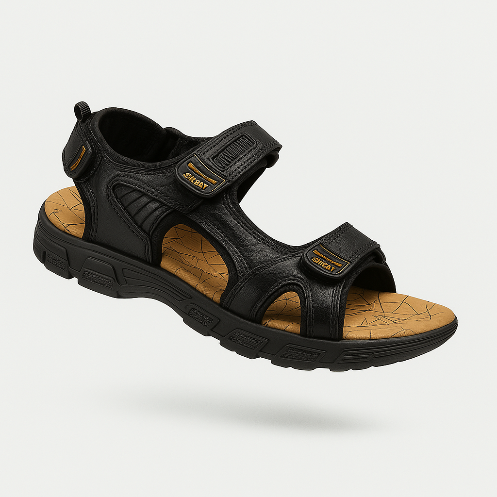Solvar | Comfortsandalen met Dubbele Gesp en Ergonomisch Voetbed 0
