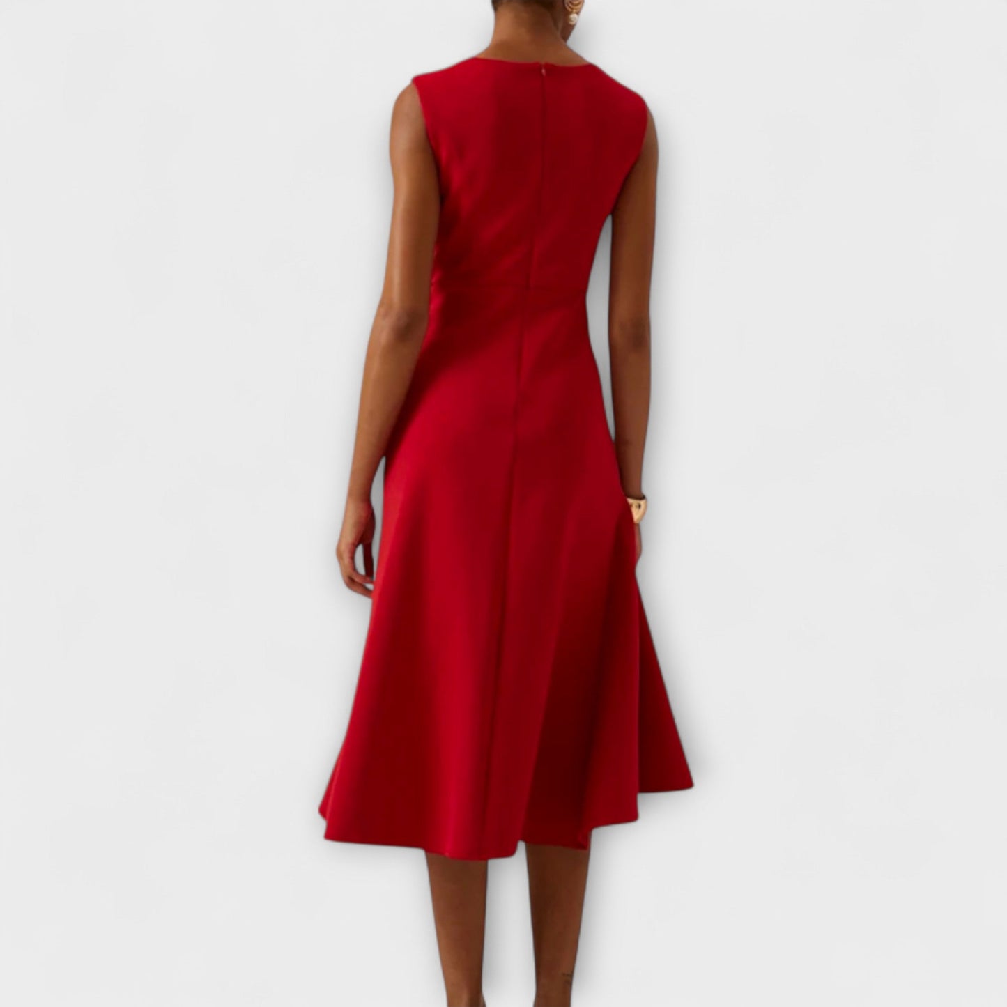 Sophie Dames Midi Jurk | Elegante Ruches, Zomerstijl 1