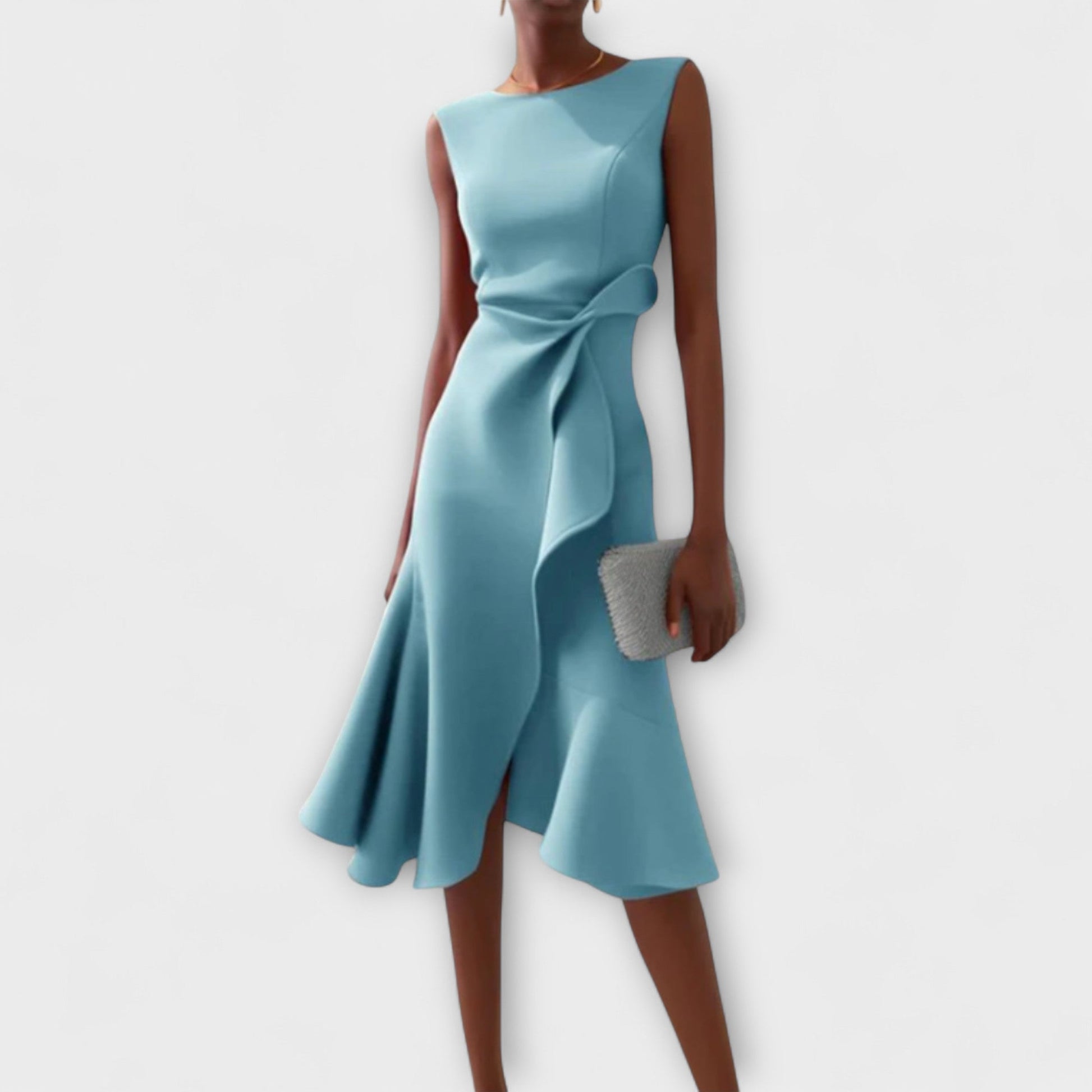 Sophie Dames Midi Jurk | Elegante Ruches, Zomerstijl 4