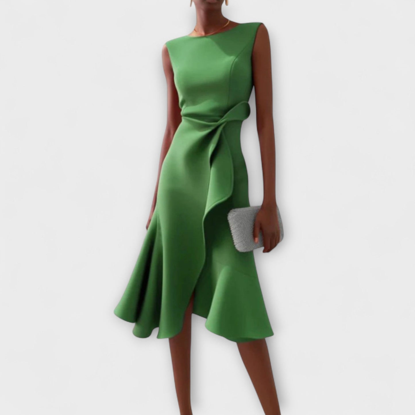 Sophie Dames Midi Jurk | Elegante Ruches, Zomerstijl 6
