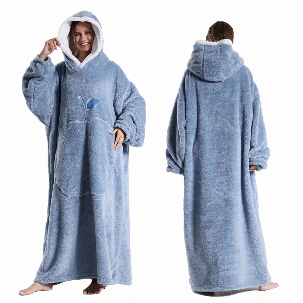 Sora Unisex Draagbare Deken | Superzacht Pluche, Met Capuchon