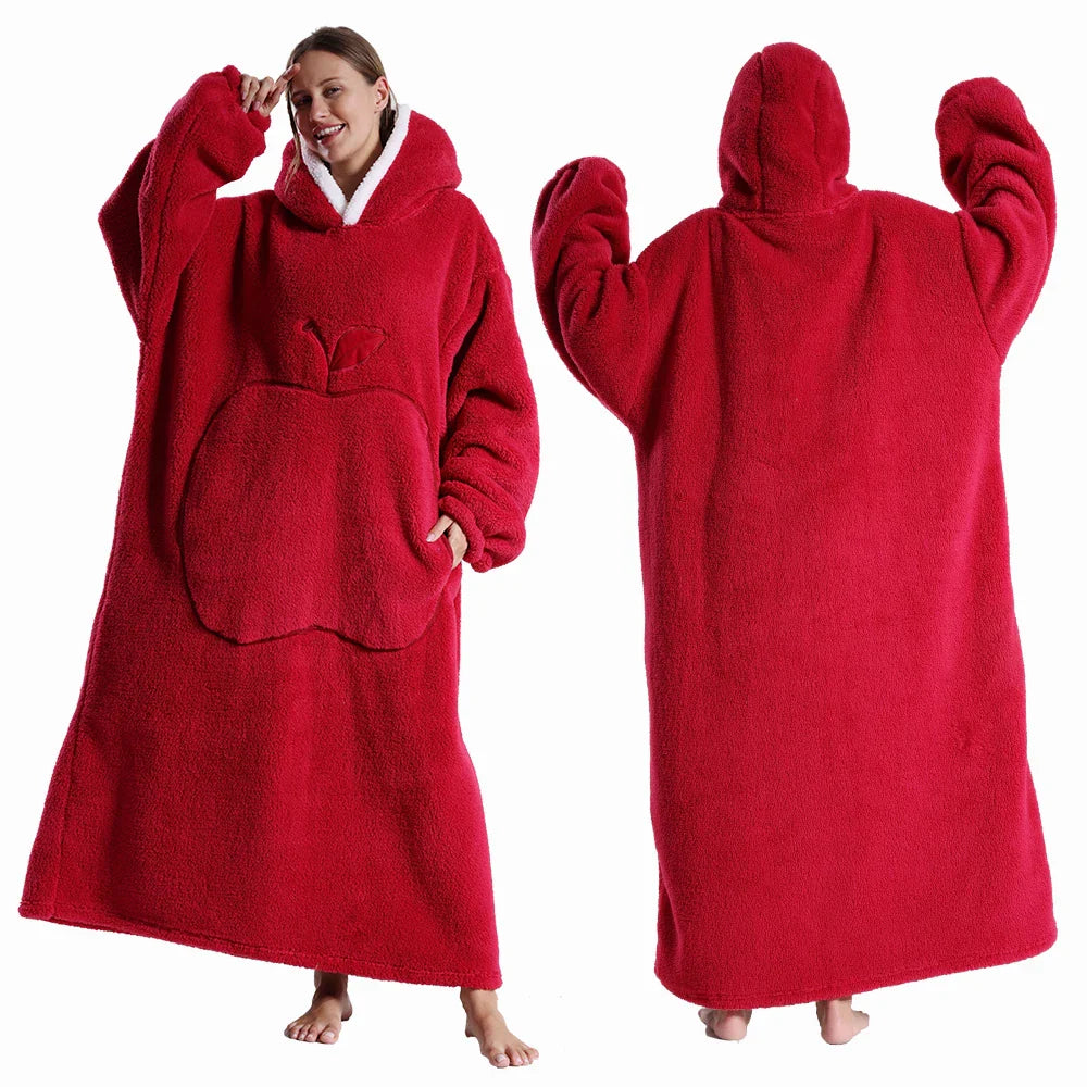Sora Unisex Draagbare Deken | Superzacht Pluche, Met Capuchon