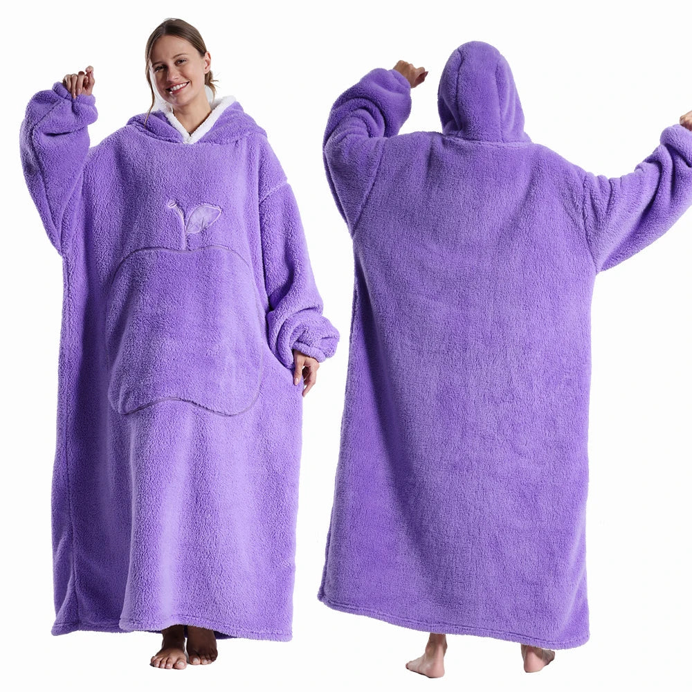Sora Unisex Draagbare Deken | Superzacht Pluche, Met Capuchon