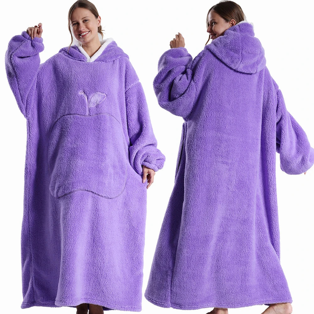 Sora Unisex Draagbare Deken | Superzacht Pluche, Met Capuchon