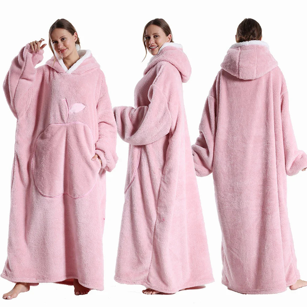 Sora Unisex Draagbare Deken | Superzacht Pluche, Met Capuchon