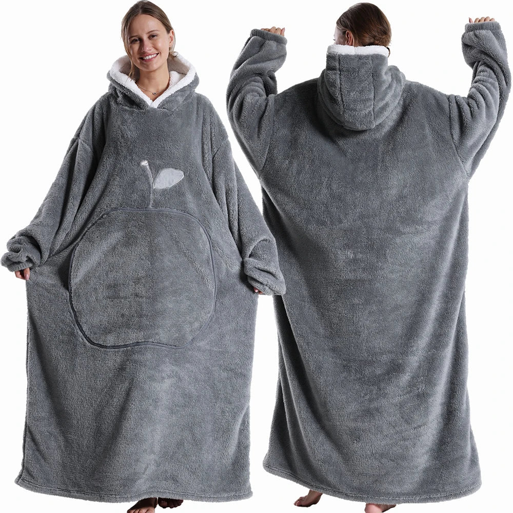 Sora Unisex Draagbare Deken | Superzacht Pluche, Met Capuchon