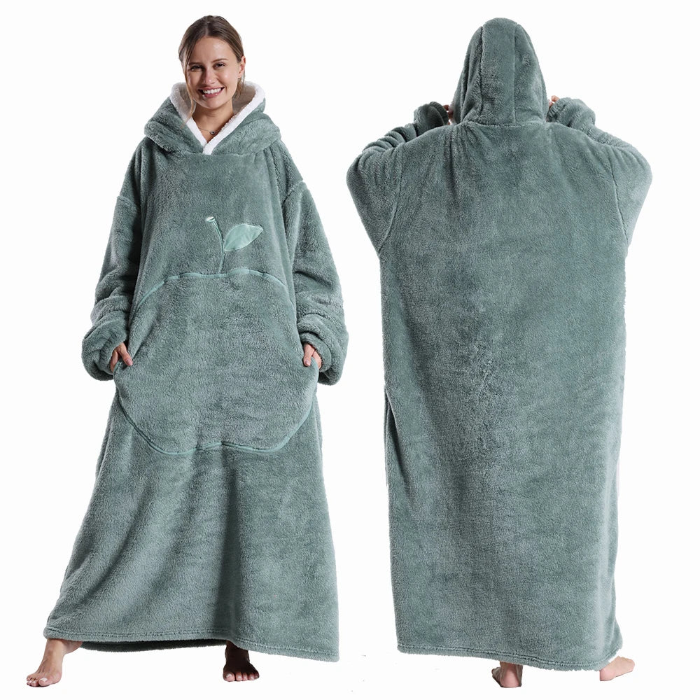 Sora Unisex Draagbare Deken | Superzacht Pluche, Met Capuchon