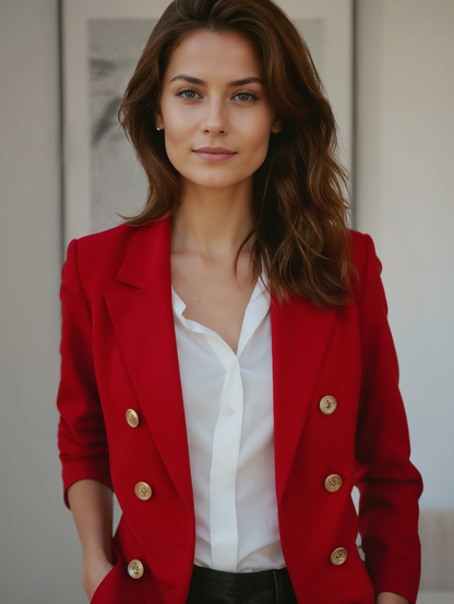 Soraya | Luxe Getailleerde Blazer met Dubbele Knopenrij 6