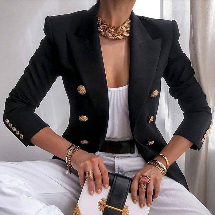 Soraya | Luxe Getailleerde Blazer met Dubbele Knopenrij 8