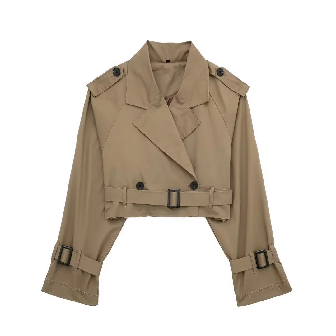Stijlvolle korte dames trenchcoat | Tijdloze jas voor elk seizoen 3