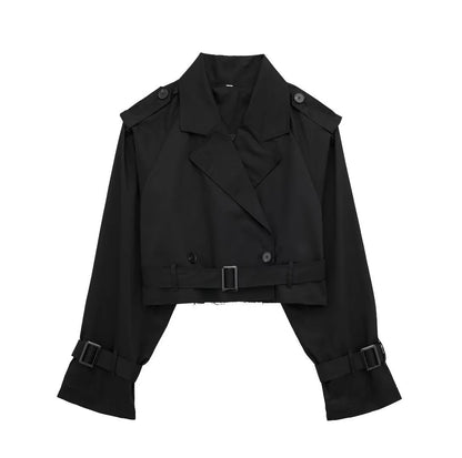 Stijlvolle korte dames trenchcoat | Tijdloze jas voor elk seizoen 4