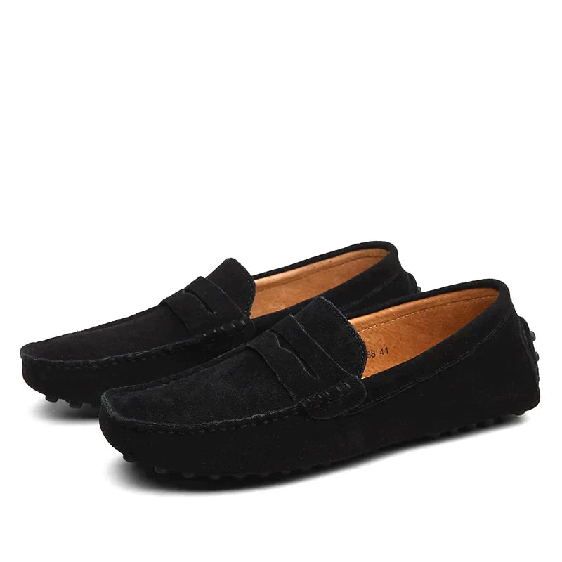 Sven Heren Loafers | Ademend Mesh, Zwart 1