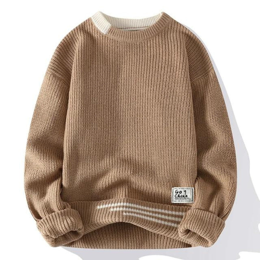 Sven Heren Trui | Zachte Gebreide Oversized Stof, Casual 2