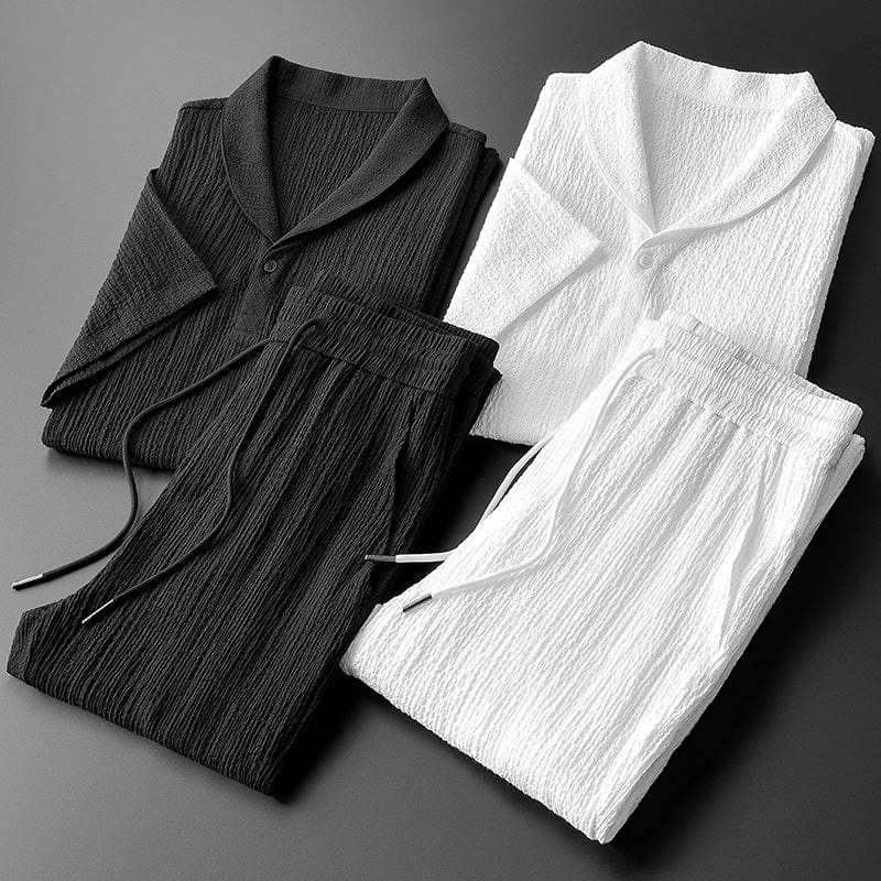 GIOVANNI | Luxe Casual Set voor Heren met Textuur