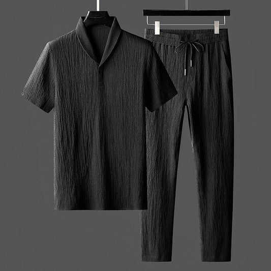 GIOVANNI | Luxe Casual Set voor Heren met Textuur