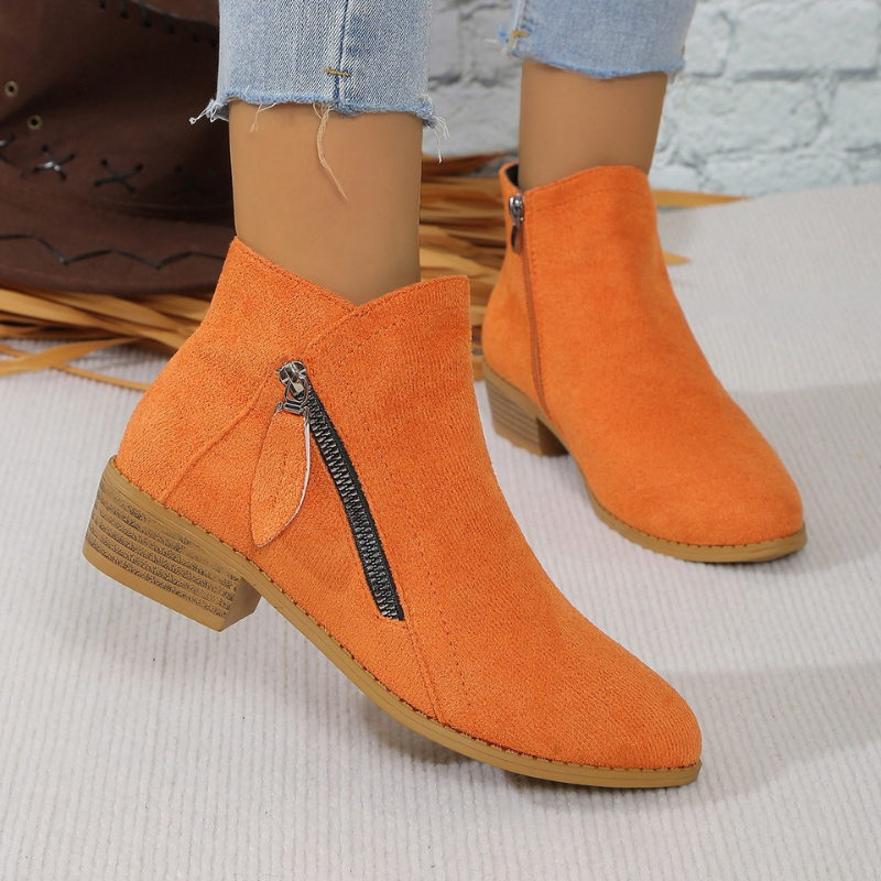 Tati Dames Enkellaarzen | Blokhak, Tijdloos Design
