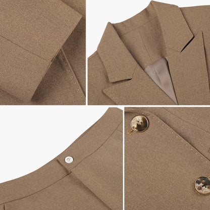 Tessa Dames Pak 2 Delig | Gestructureerde Blazer en Rechte Broek 2