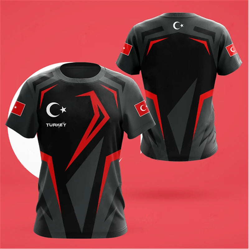 Turbine Heren T-shirt | Sneldrogend, Ademend Polyester 0